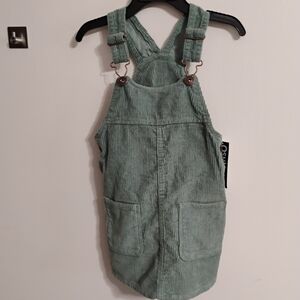 OshKosh B'gosh Mint Green Corduroy Pinafore Dress
